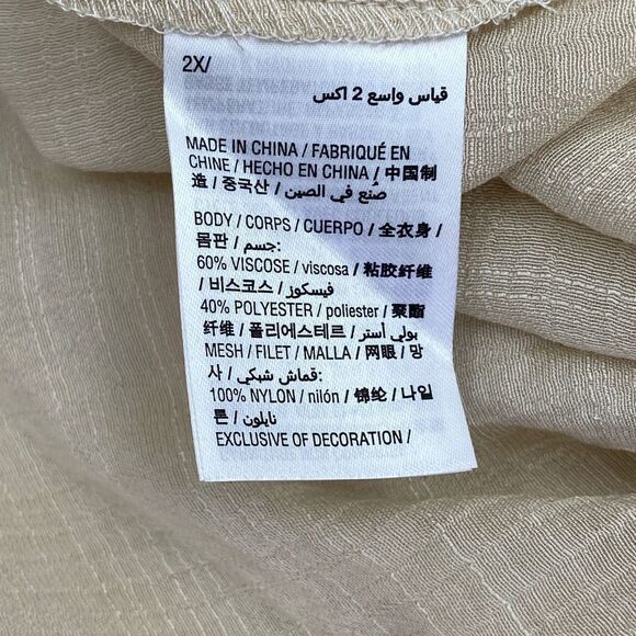 Style & Co Lace Crochet Layer Tier Top Size 2x Nwt - Picture 10 of 11